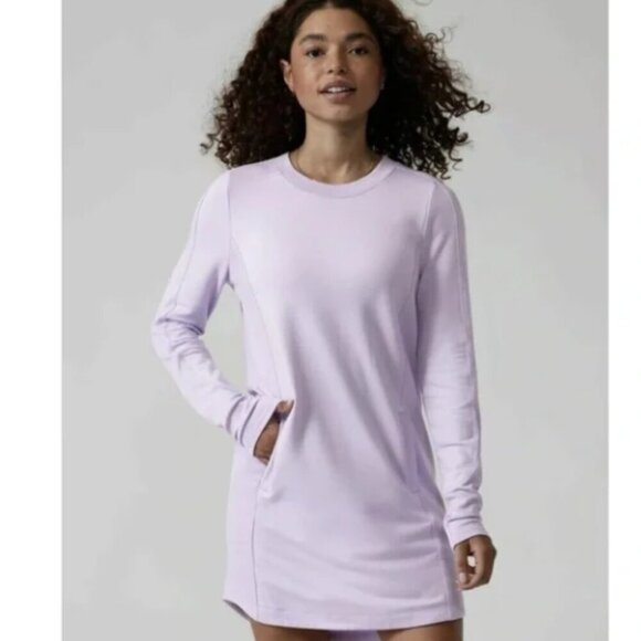 Athleta Balance Sweatshirt Tunic Dress Size Small P - Picture 1 of 6